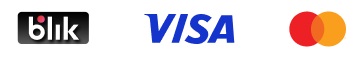 Akceptujemy płatności: BLIK, Visa, Mastercard