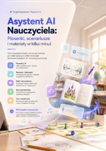 Twórz bezpieczne i legalne piosenki, opowiadania oraz ilustracje dzięki darmowej sztucznej inteligencji! Praktyczny poradnik dla nauczycieli i wychowawców przedszkolnych. Zyskaj więcej czasu i przygotuj gotowe materiały dydaktyczne w mniej niż 30 minut.