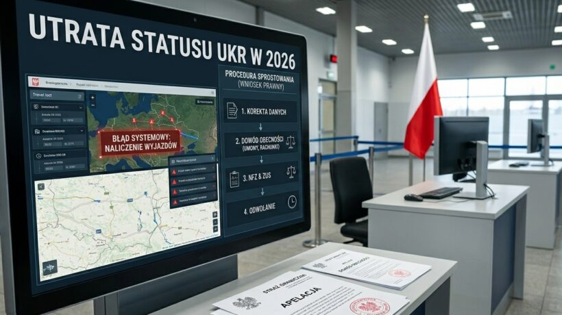 Utrata statusu UKR w 2026 – co zrobić, gdy Straż Graniczna błędnie naliczyła wyjazdy na Ukrainę?